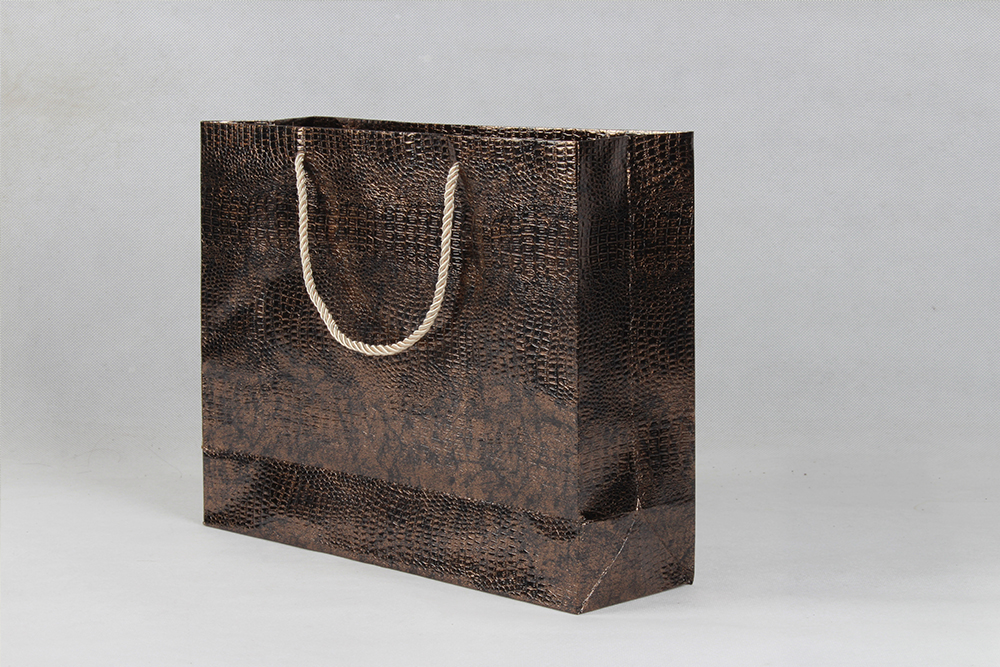 棕色高檔化妝品銅版紙袋定制 棕色高檔化妝品銅版紙袋定制