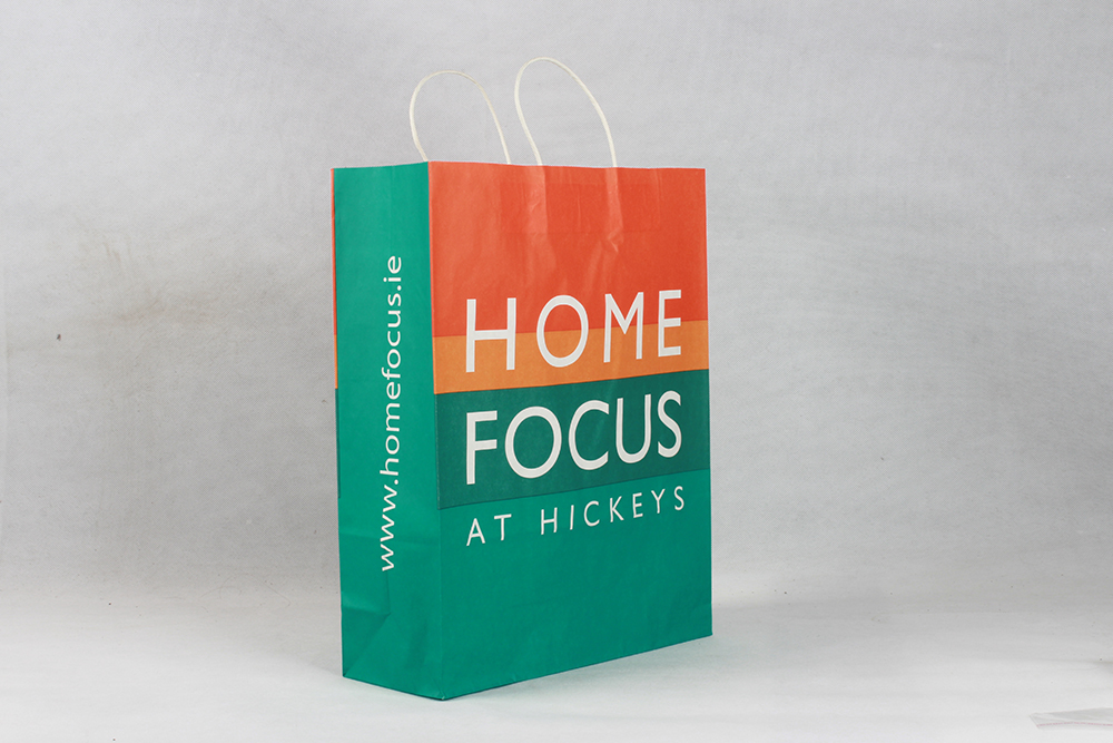 HOMEFOCUE時尚服裝牛皮紙袋定制 HOMEFOCUE時尚服裝牛皮紙袋定制