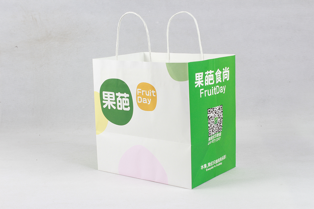 水果清新型打包牛皮紙袋定制 水果清新型打包牛皮紙袋定制
