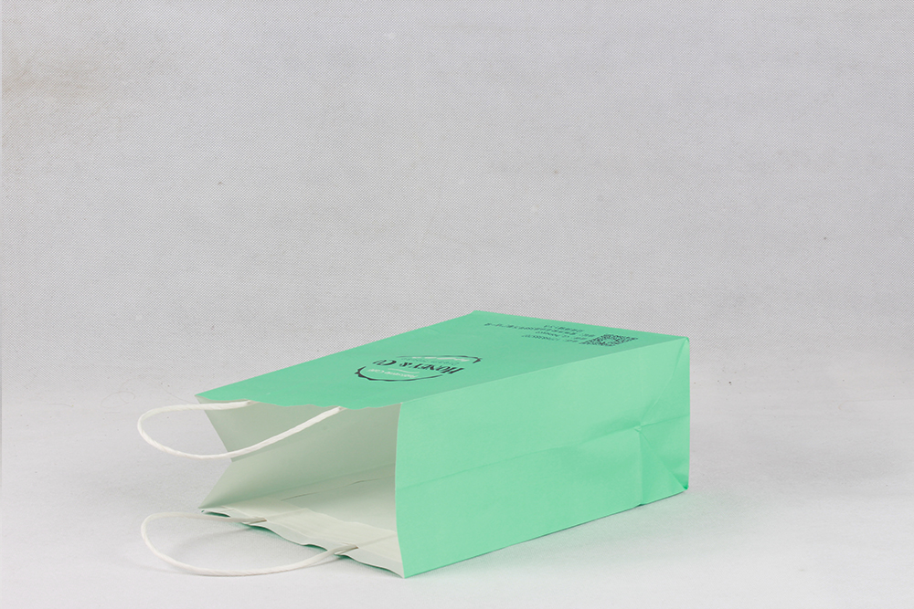 薄荷綠時尚打包牛皮紙袋定制 薄荷綠時尚打包牛皮紙袋定制