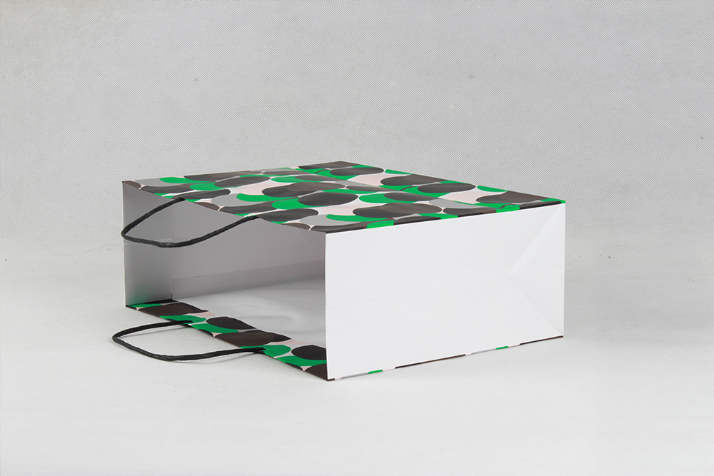 綠色圓圈創(chuàng)意型銅版紙袋 綠色圓圈創(chuàng)意型銅版紙袋